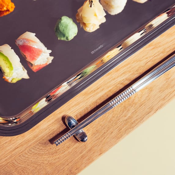 Set of 2 Silver-plated Chopsticks Rest MOOD , MOOD Asia | Christofle USA