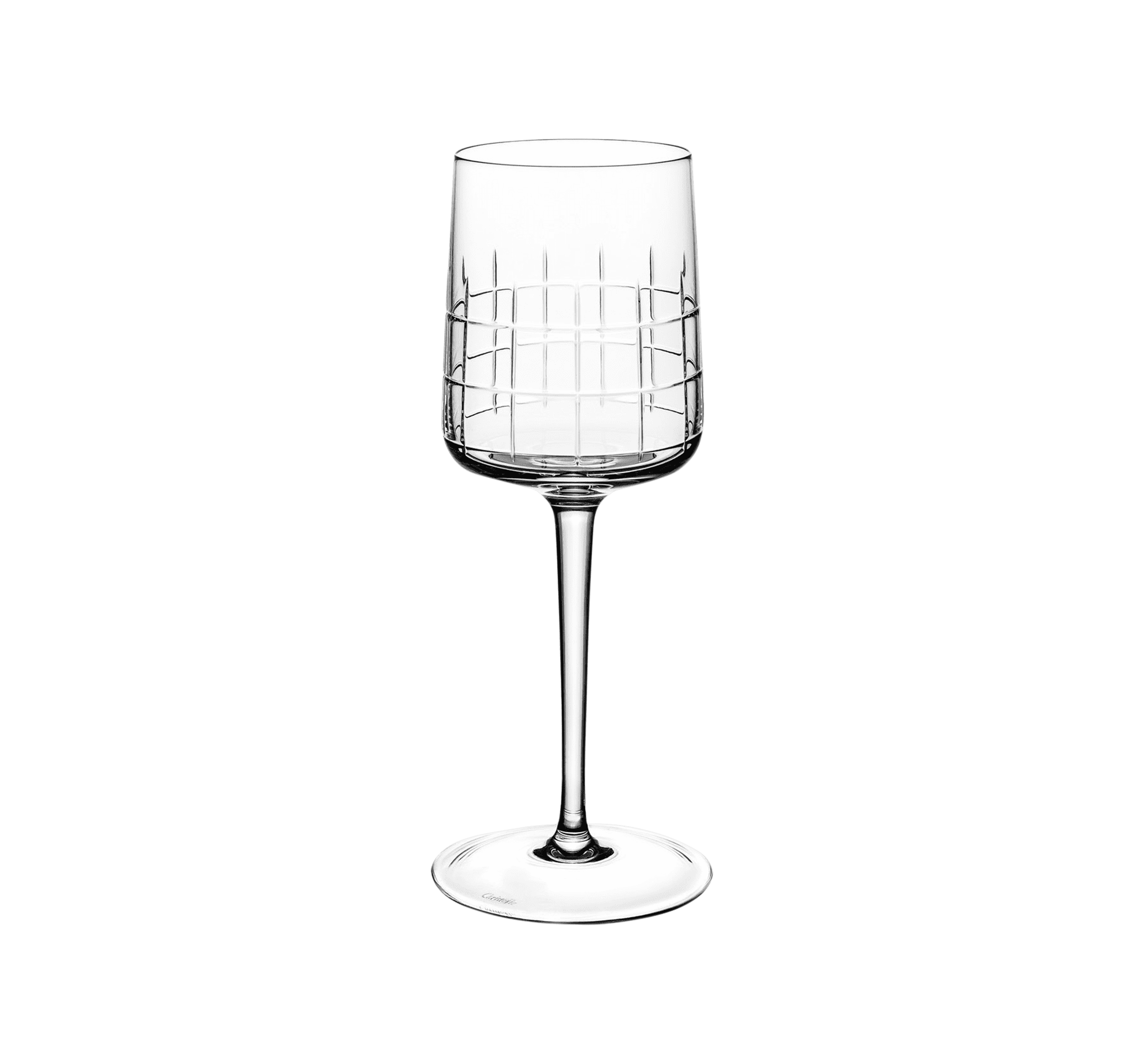 christofle set of 2 crystal water glasses 1