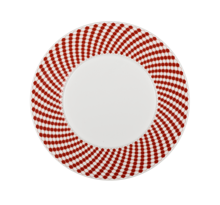 Porcelain Dessert plate - Red