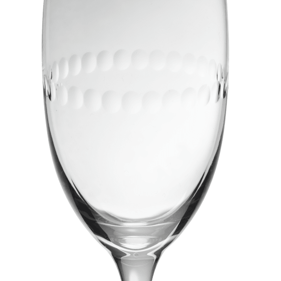 Set of 2 Lead-Free Crystal Champagne Flutes Perles - design