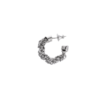 christofle sterling silver hoop earrings 2