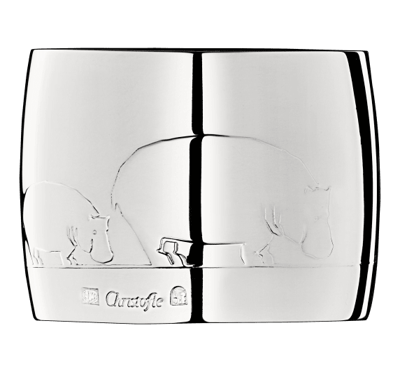 christofle napkin ring savane  silver plated 1