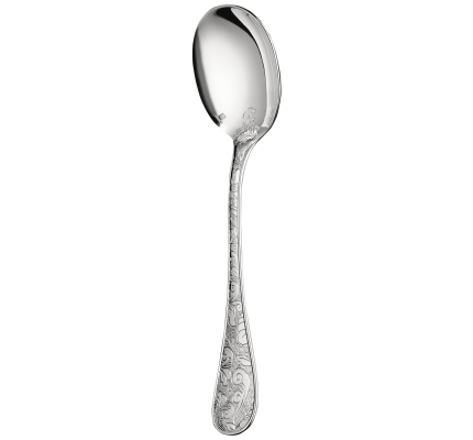 christofle cream soup spoon jardin d'eden  silver plated 1