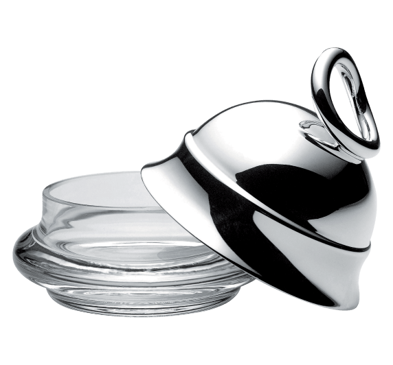 christofle individual butter dish vertigo  silver plated 2