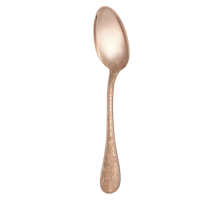 christofle gilded silver plated table spoon - pink gold 1