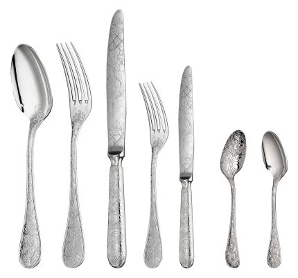 christofle flatware set for 6 people (36 pieces) jardin d'eden  silver 1