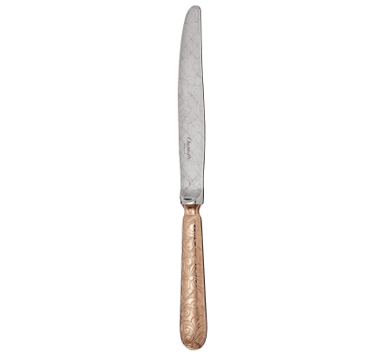 christofle gilded silver plated dinner knife - pink gold 2