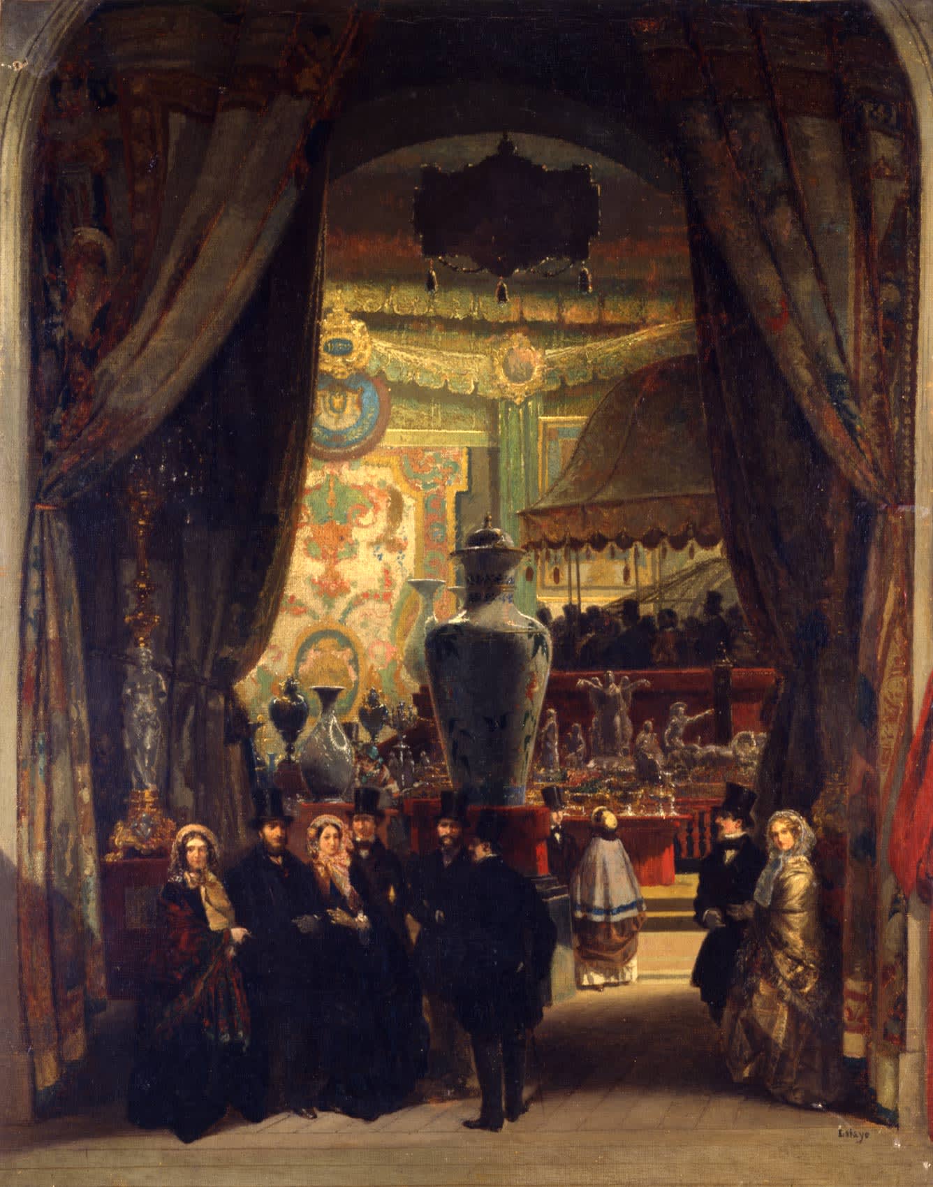 Prosper Lafaye, Visit of Napoleon III to the Universal Exhibition in Paris in 1855