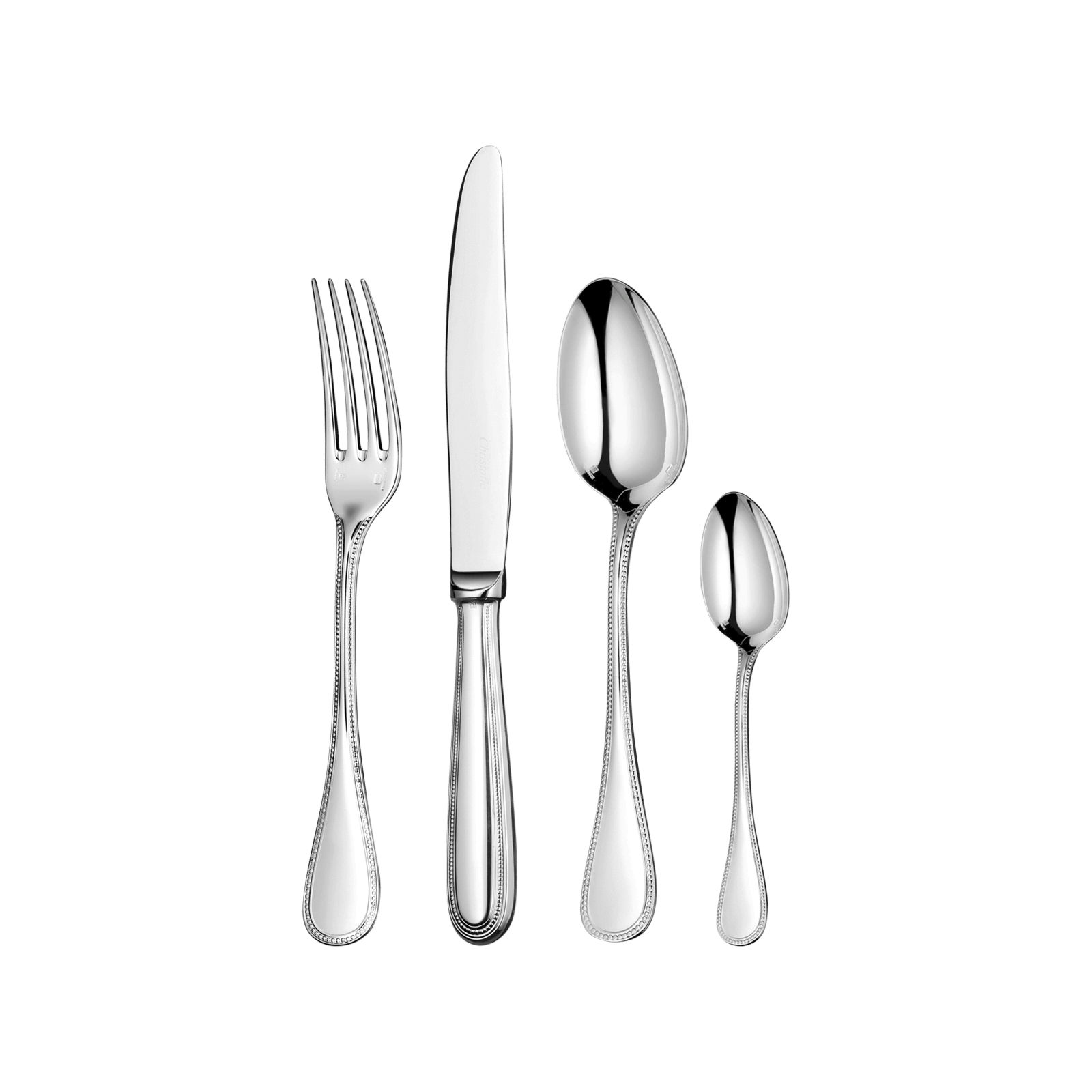 Dinner Fork s LAGUNA Christofle Acier Stainless Steel Glossy Flatware 7-3/4" 