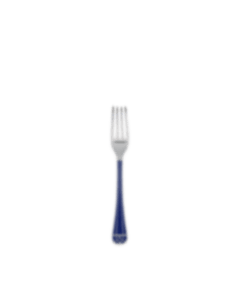 christofle silver plated dessert fork - marbled blue 1