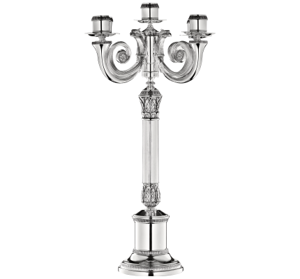 christofle five light candelabra malmaison  silver plated 1