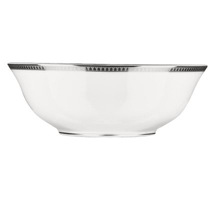 christofle porcelain salad bowl platinum finish 1