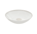 christofle Porcelain Soup cereal bowl Platinum Finish