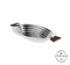 Bread Basket with Macassar Handles, Silverware - Vintage