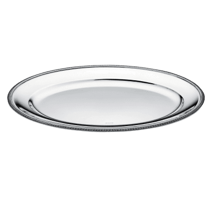 christofle round platter 45cm malmaison  silver plated 1