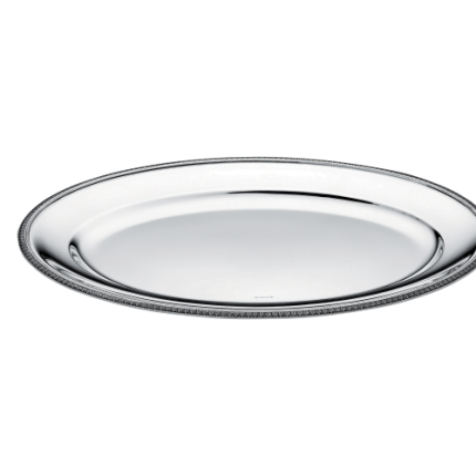 christofle round platter 45cm malmaison  silver plated 1
