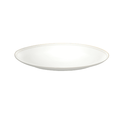 christofle porcelain oval platter 38 cm gold finish 1