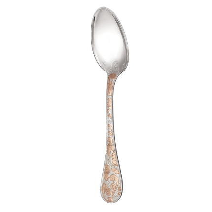 Partially Gilded Rose Gold Table Spoon