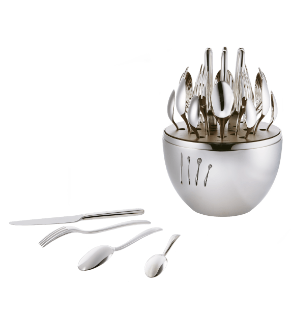christofle 24-piece silver plated flatware set for 6 people 8