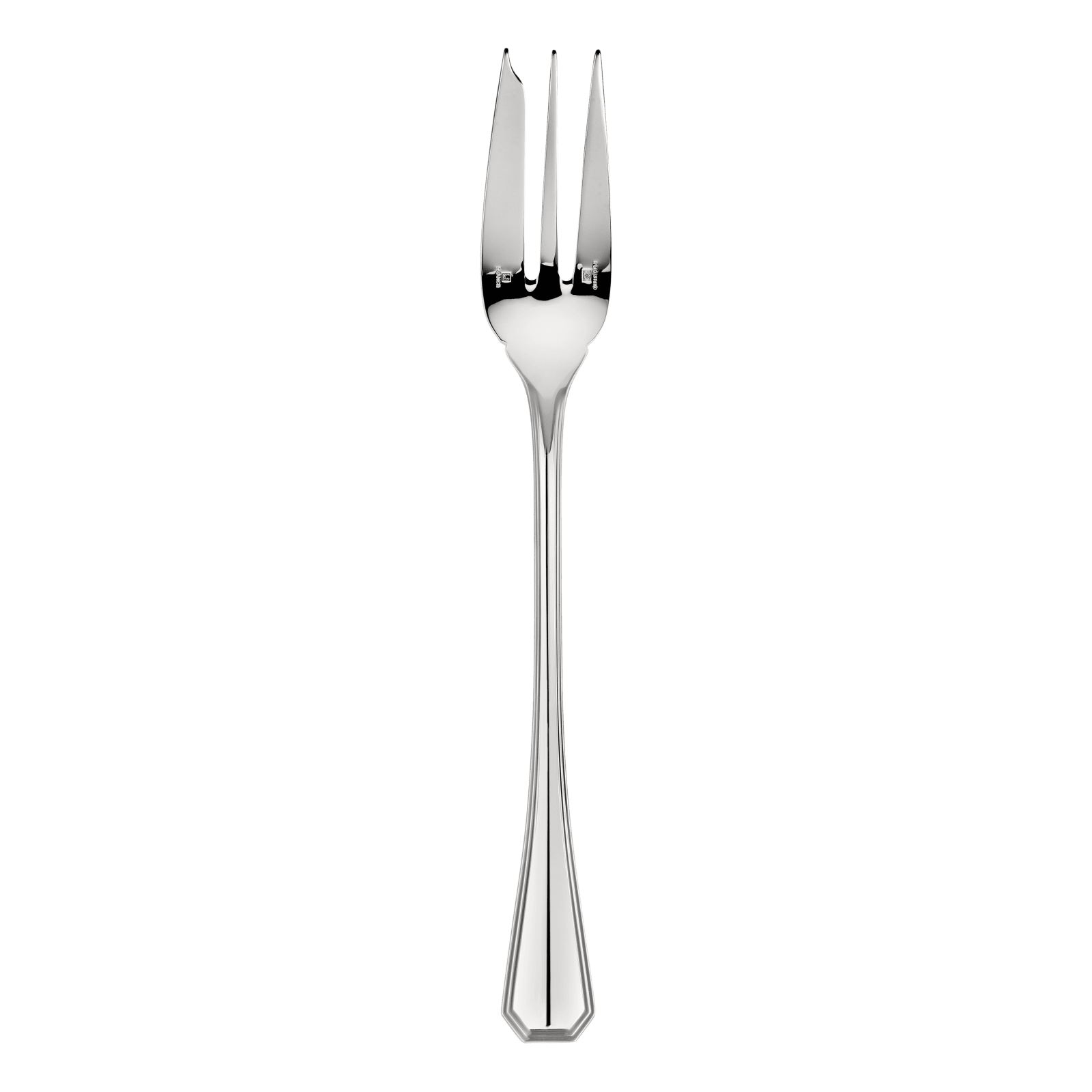 SilverPlated Serving Fork America Christofle