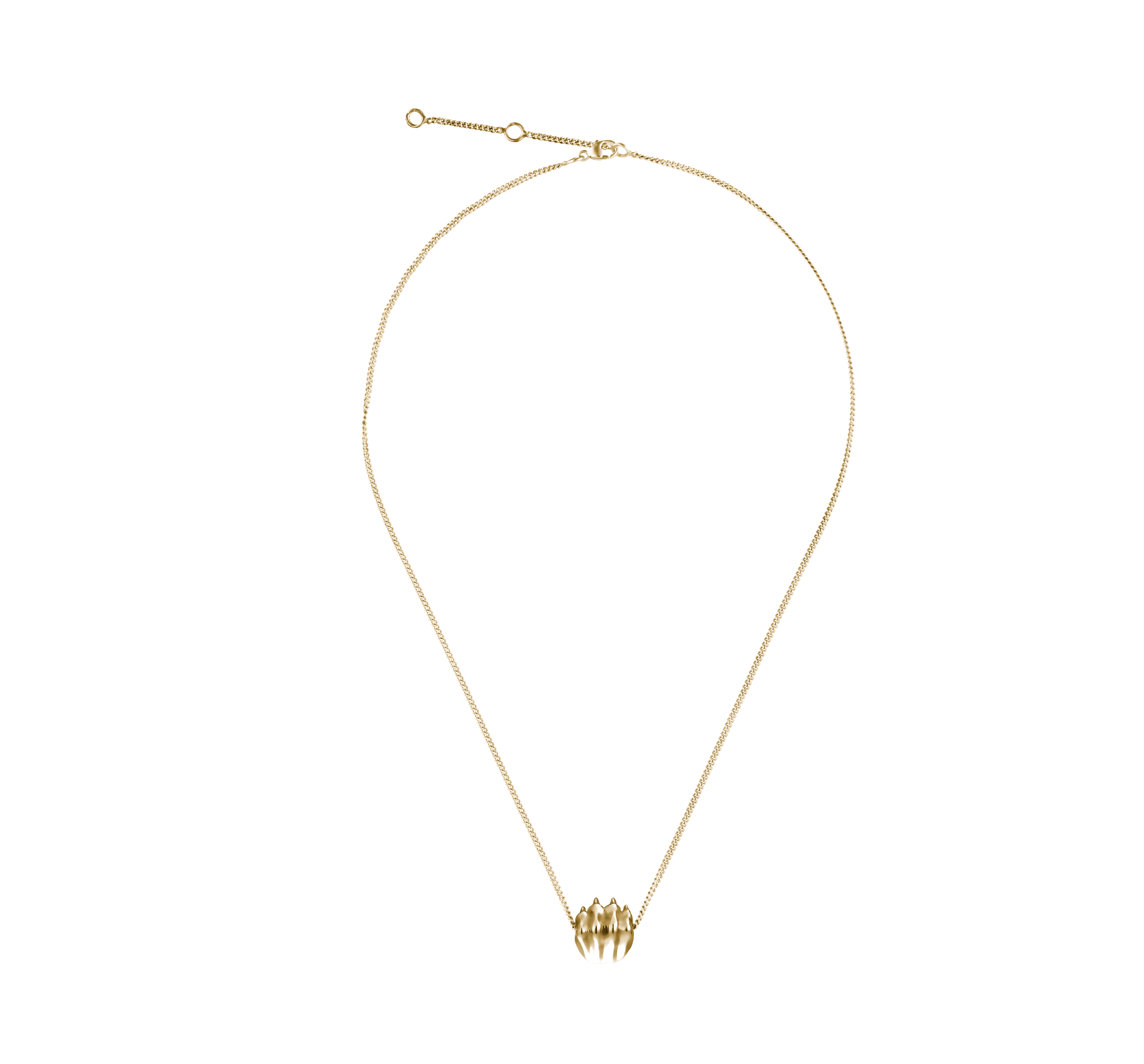 christofle collier pendentif en vermeil or 24 carats patte de lion 0