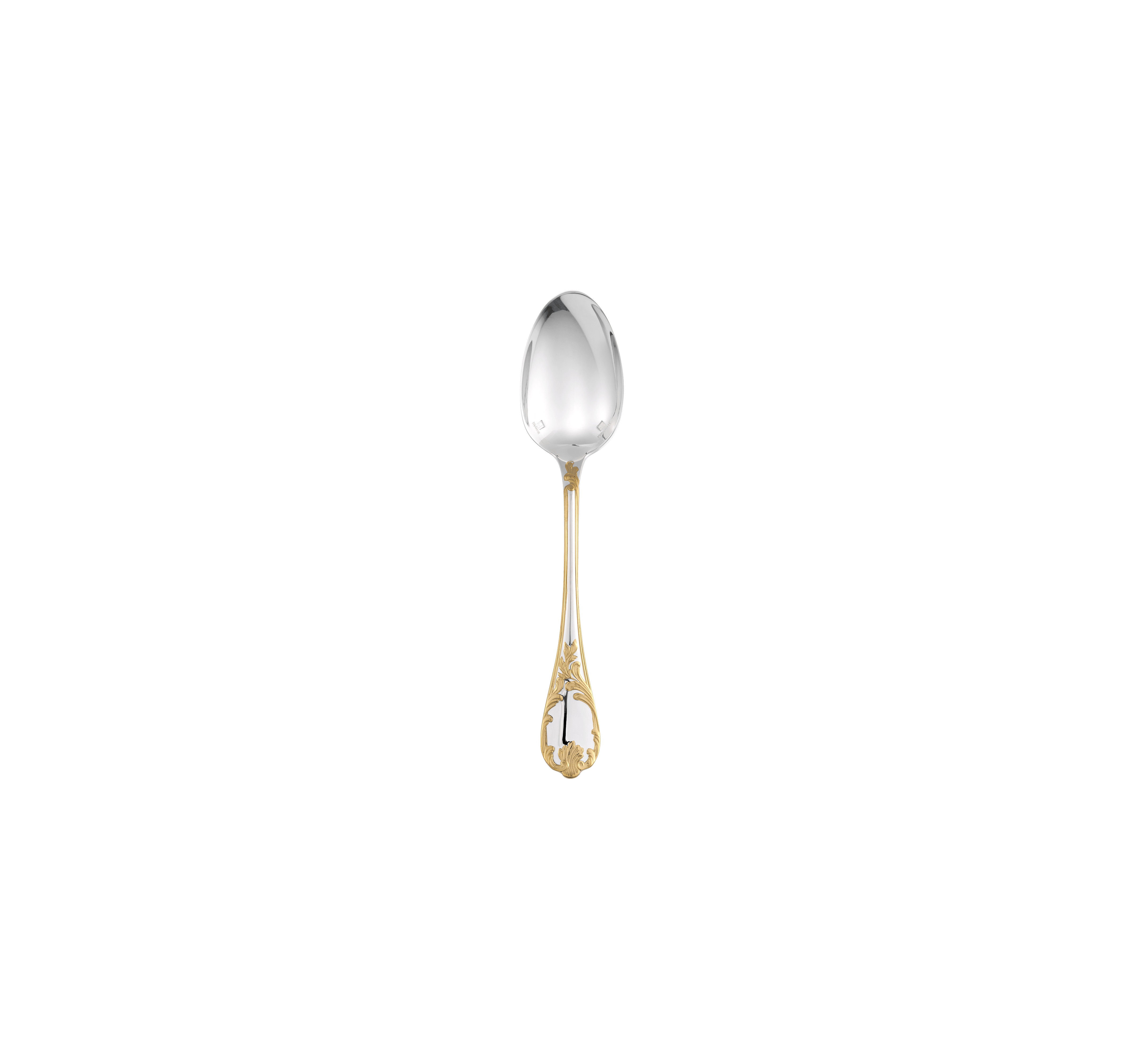 christofle partially gilded silver plated after dinner teaspoon 1