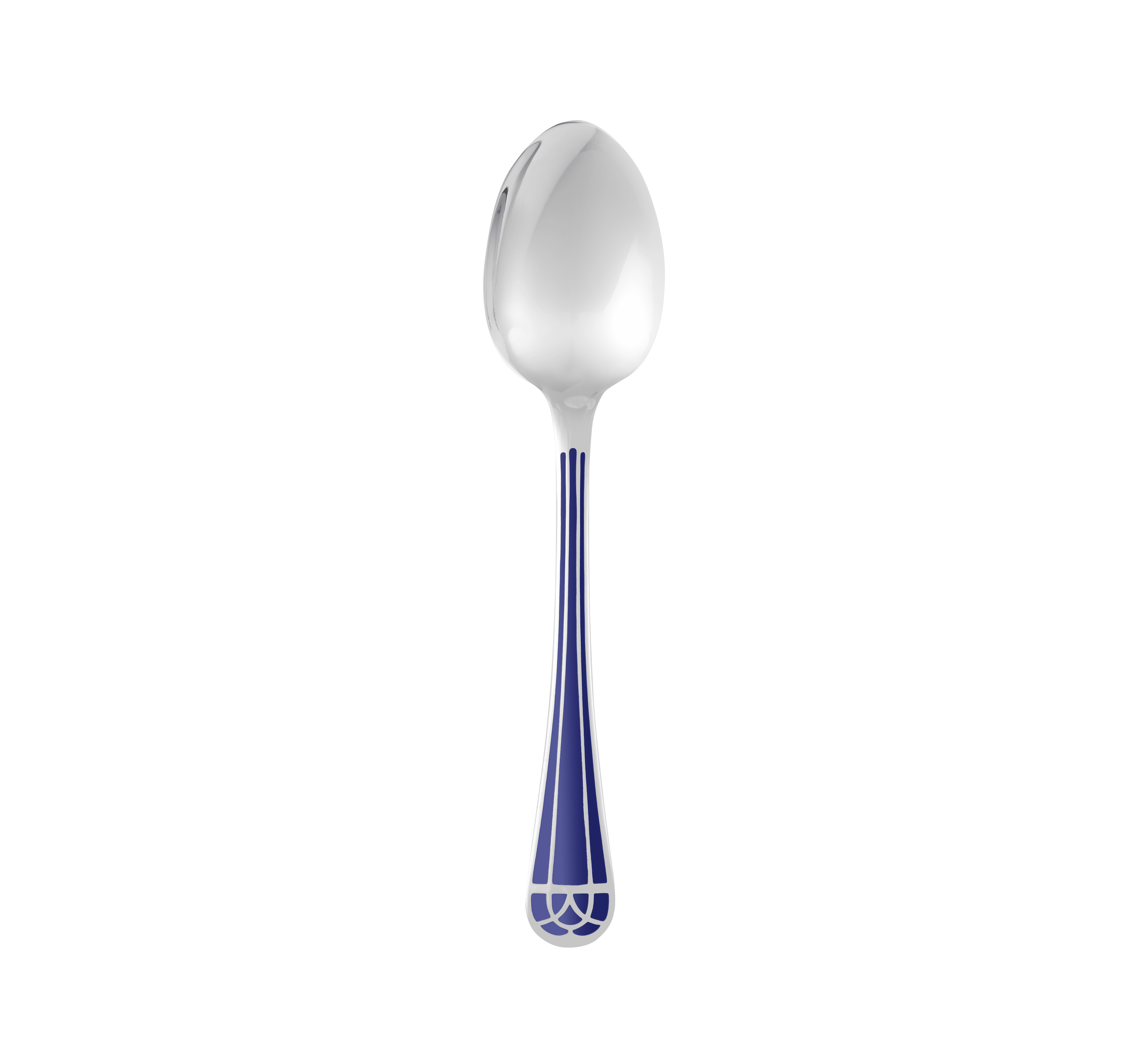 christofle silver-plated table spoon - marbled blue 2