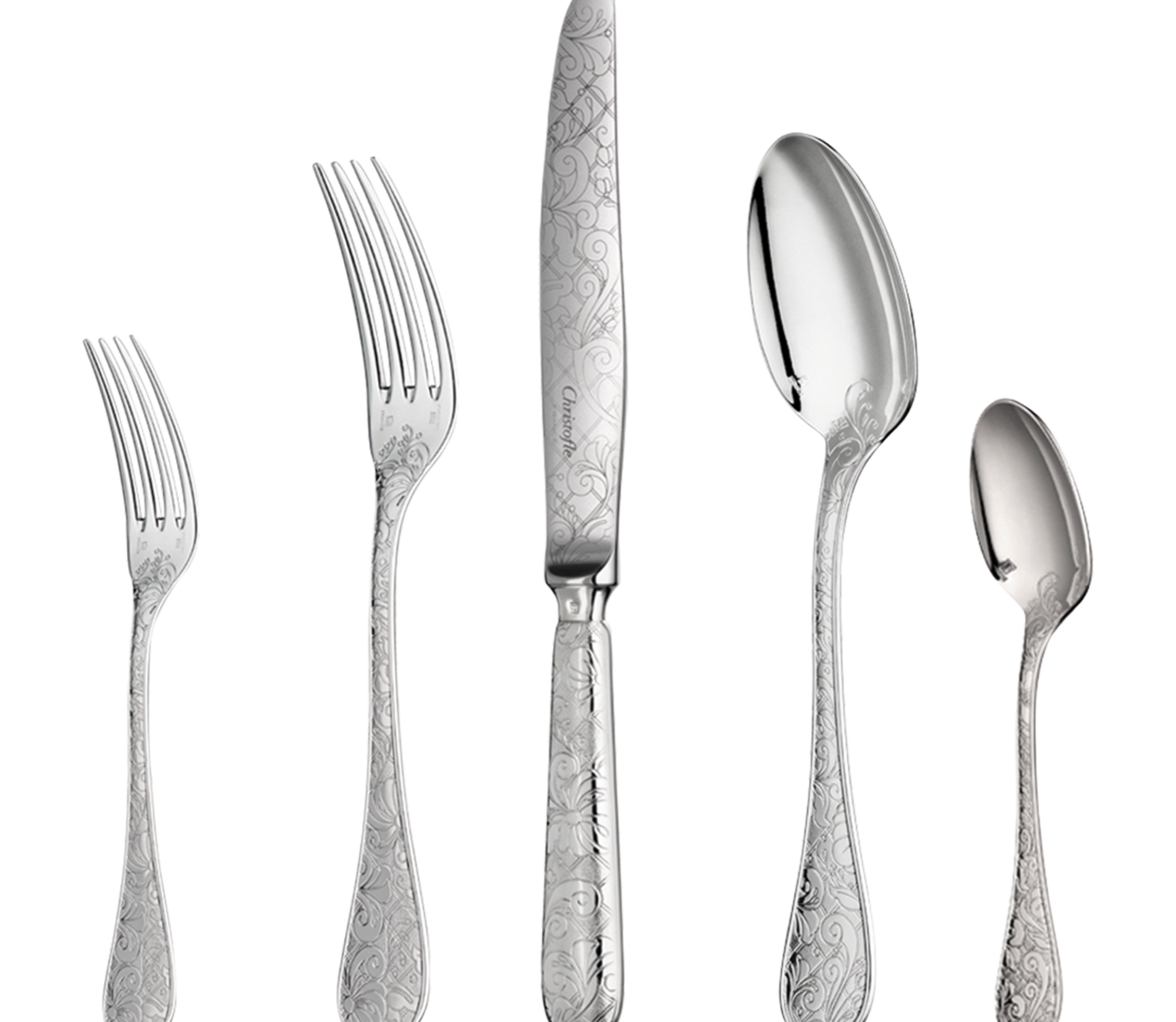 christofle flatware set for 12 people (110 pieces) with chest 1