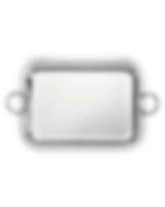 Silver Plated Rectangular Tray with Handles - 26 x 20 cm