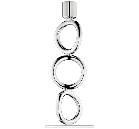 3 ring candlestick Vertigo  Silver plated