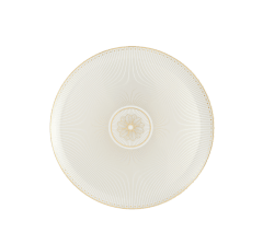 christofle porcelain pie dish gold finish 0