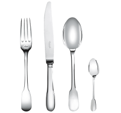 christofle flatware set for 6 people (24 pieces) cluny  silver plated 1