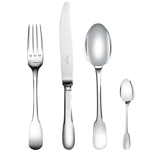 christofle flatware set for 6 people (24 pieces) cluny  silver plated 1