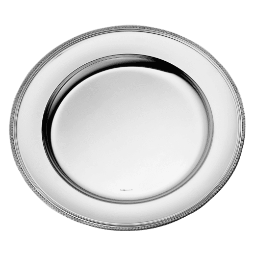 Silver Plated Round Tray 16 in