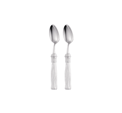 christofle 2-piece silver-plated coffee spoons set 0