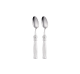 christofle 2-piece silver-plated coffee spoons set 0