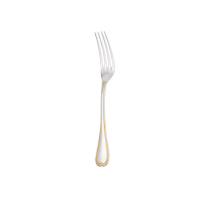 christofle partially gilded silver-plated dinner fork 1