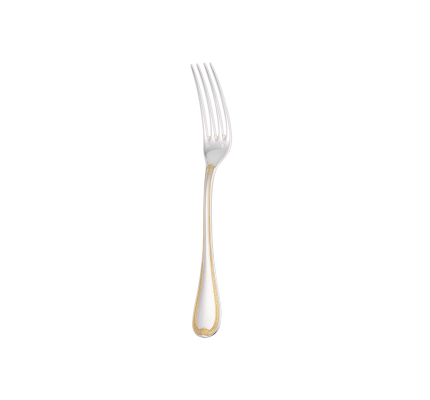 christofle partially gilded silver-plated dinner fork 1