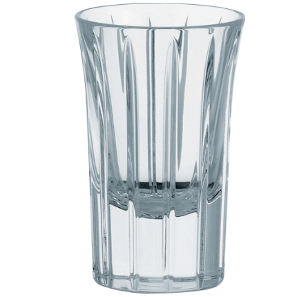 christofle crystal vodka glasses - set of 4 1