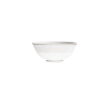 christofle Porcelain Chinese Rice Bowl Platinum Finish