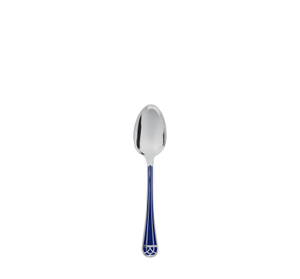 christofle silver-plated after dinner teaspoon - marbled blue 1