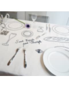 Tablecloth for 6 people - Sarah Espeute for Christofle