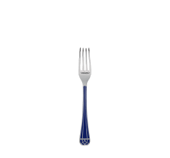 christofle silver plated dessert fork - marbled blue 1