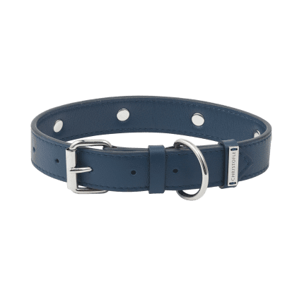 christofle calf leather collar - size 2 1