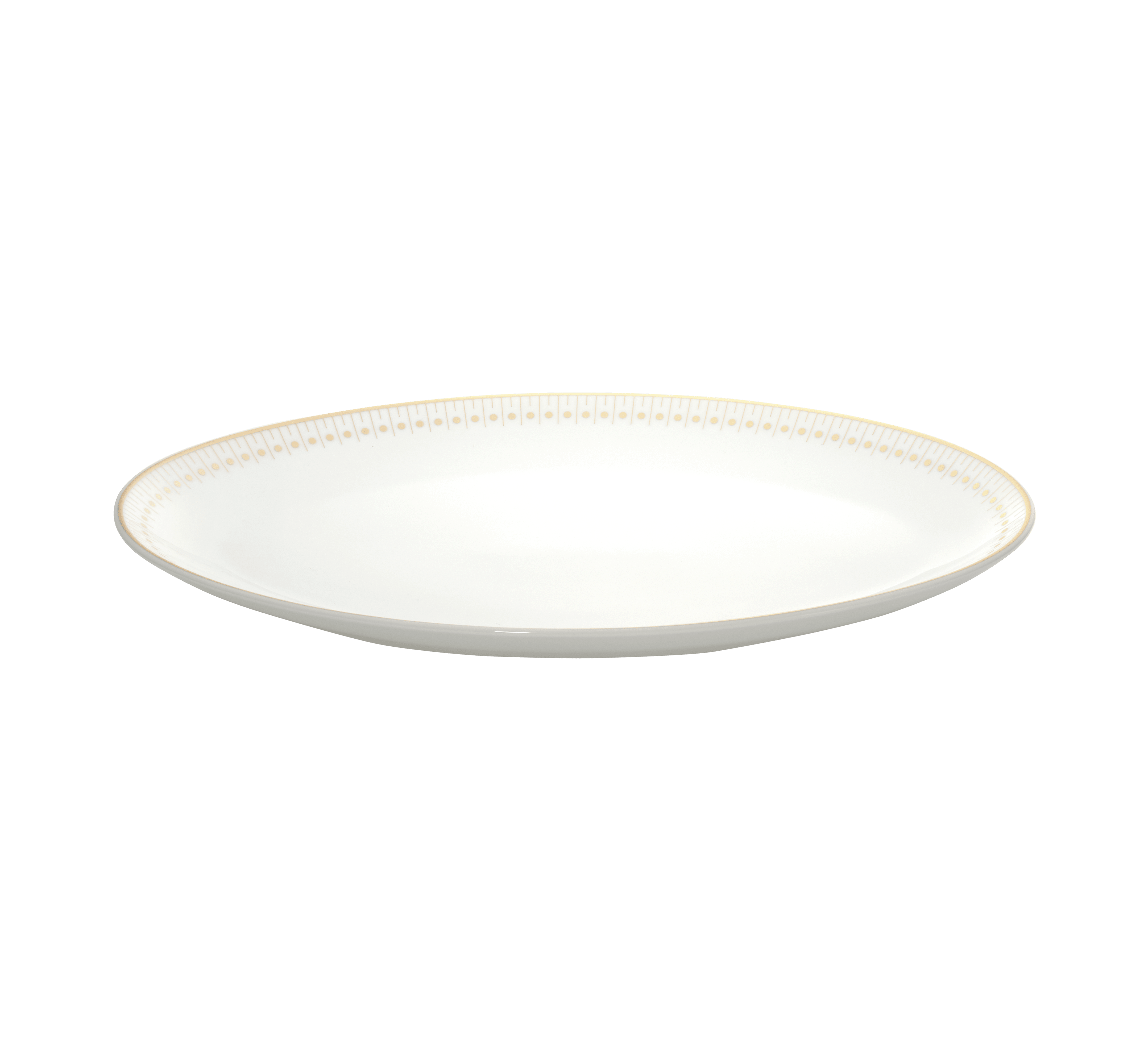 christofle plat ovale 28 cm finition or 1