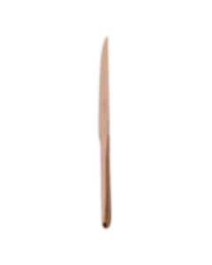 Copper Stainless steel steak knife with serrated blade