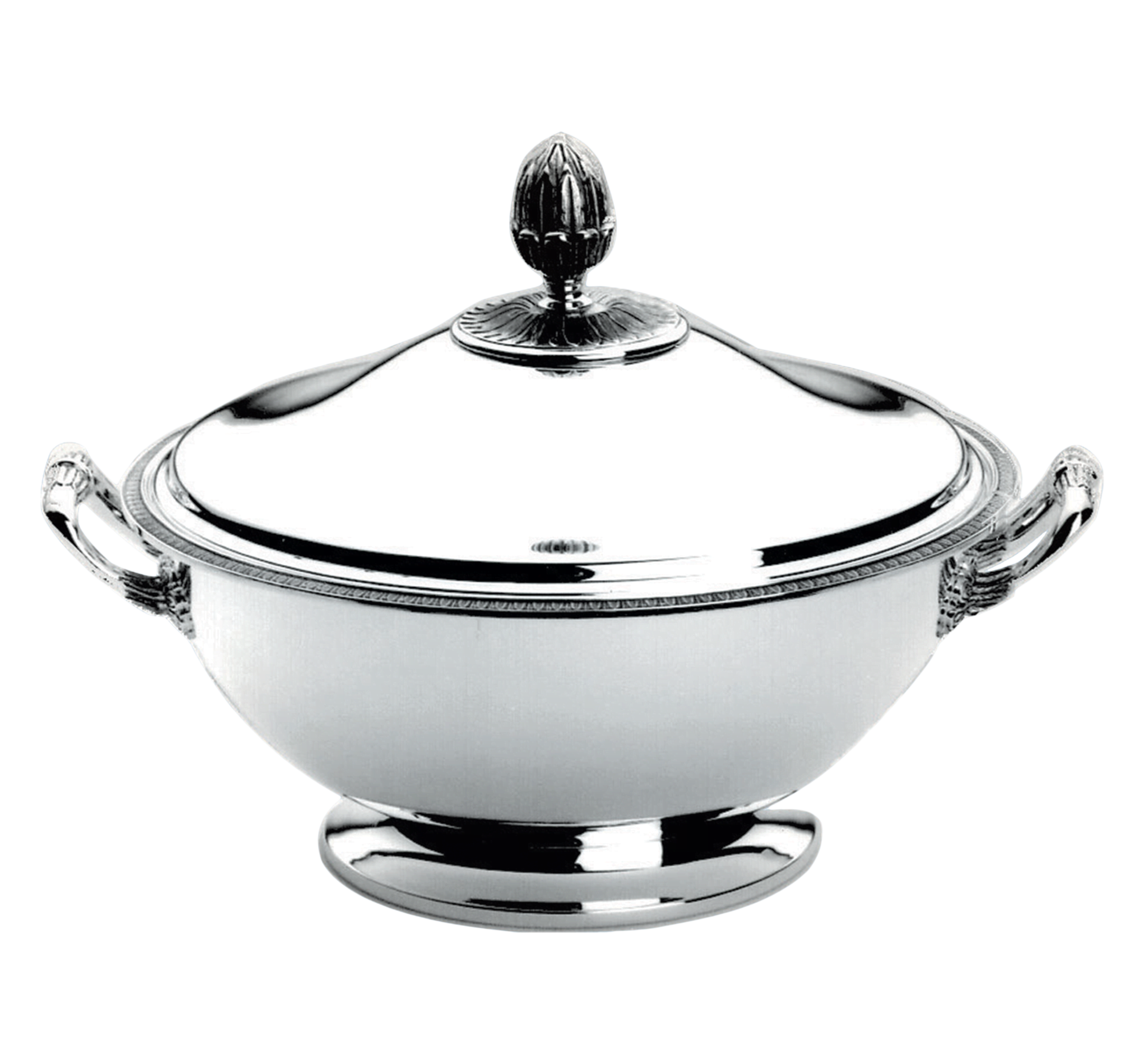christofle silver-plated soup tureen with lid 2