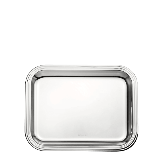 christofle medium silver-plated rectangular tray - 26 x 20 cm 5