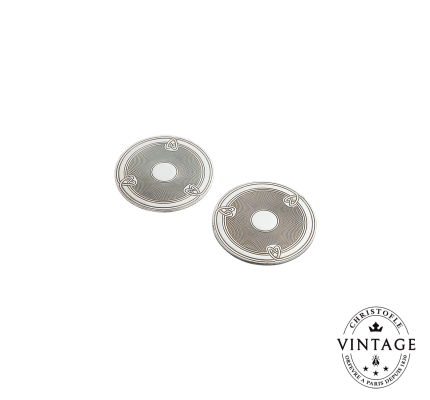 Glass Coaster, Silverware - Vintage