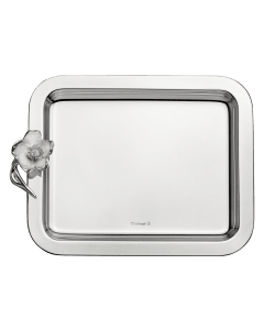 christofle Plateau rectangulaire en métal argenté - 20 x 16 cm
